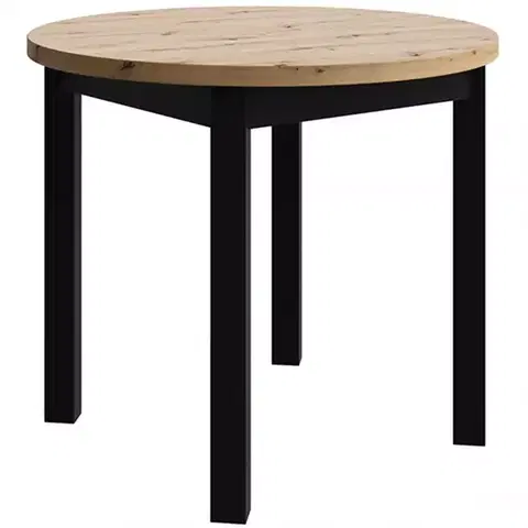 Jedálenské stoly Stôl Perla 90 artisan/čierna