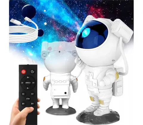 Svietidlá SmartLED LED RGB projektor LED/5W/5V astronaut + diaľkové ovládanie 8086