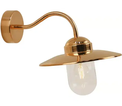 Svietidlá Nordlux - Vonkajšie nástenné svietidlo LUXEMBOURG 1xE27/60W/230V IP54 medené 22671030