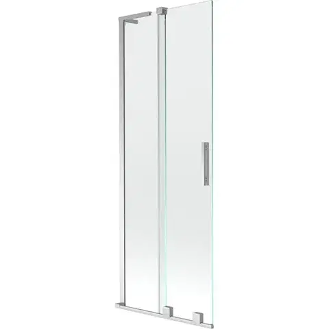 Sprchové dvere MEXEN/S - Velar L dvojkrídlová posuvná vaňová zástena 70 x 150, transparent, chróm 896-070-003-01-01