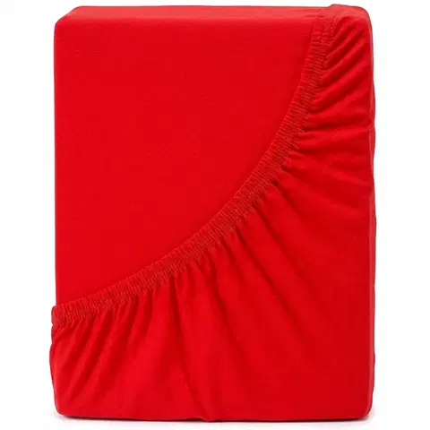 Plachty 4Home jersey prestieradlo Ideál červená, 200 x 200 cm