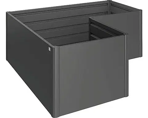 Truhlíky Biohort Zvýšený kvetináč na zeleninu BIOHORT L 201,6 x 201,6 x 77 cm (tmavo šedá metalíza)