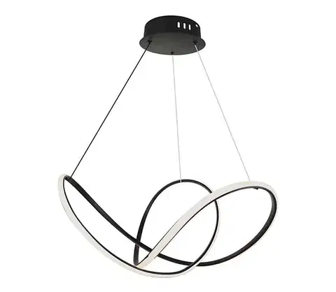 Svietidlá  LED Stmievateľný luster na lanku LED/50W/230V 3000K čierna 15340