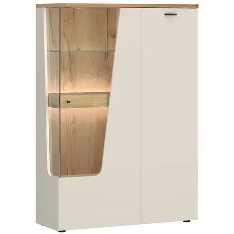 Vitríny a regály do obývačky Vitrína Cut Out CTUV02R U1182D kašmír