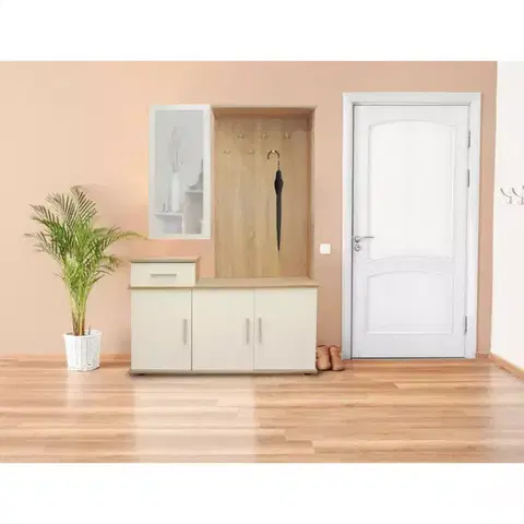Predsieňový nábytok Predsieňový nábytok Gerber dub sonoma/biela