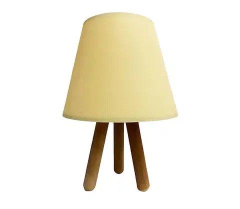 Lampy  Stolná lampa WOOD 1xE27/60W/230V krémová 390FLH1706