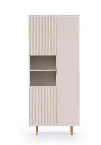 Vitríny ArtGiB Vitrína NUBIA NB-05 | cashmere
