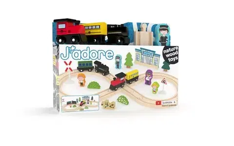 Vláčiky a autíčka J'ADORE Železnica základný set J'ADORE