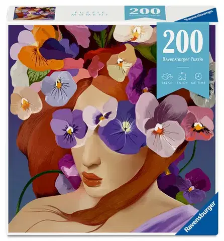 200 dielikov Kvetinová hlava Fialka 200 dielikov