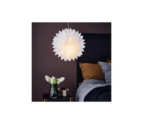 Vianočné dekorácie Markslöjd 705842 - Vianočná dekorácia SOLINA 1xE14/25W/230V pr. 48 cm biela 705842.00