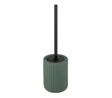 Svietidlá WENKO 24808100 - WC kefa BELLUNO 11,5x42 cm zelená/čierna 24808100