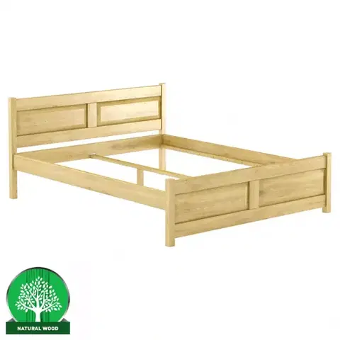Drevené postele Posteľ buková LK109–160x200 rustikal