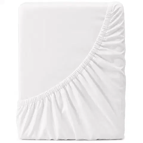 Plachty 4Home jersey prestieradlo Lycra biela, 100 x 200 cm
