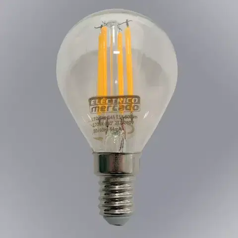 Dekoračné žiarovky ŽIAROVKA FL G45 5W / 600LM E14 230V 2700K ČISTÁ