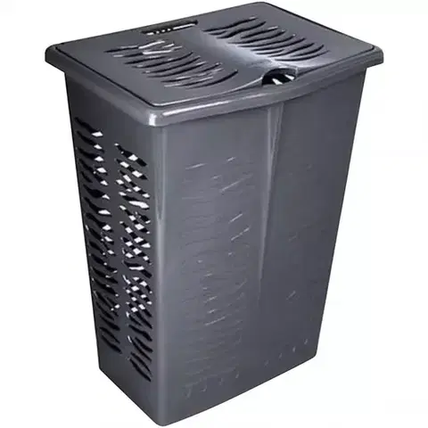 Kúpeľňové doplnky Koš na bielizeň Zebra 42L 1403 antracit