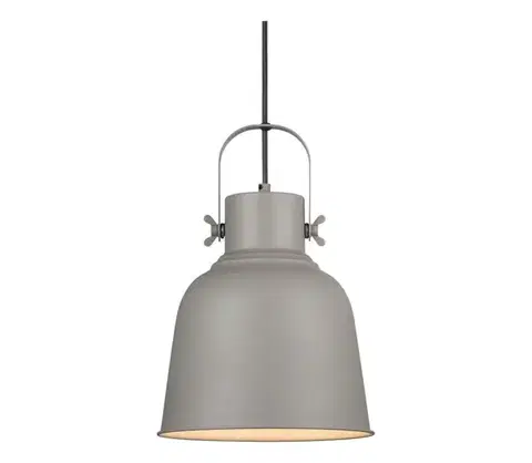 Svietidlá Nordlux - Luster na lanku ADRIAN 1xE27/25W/230V pr. 25 cm šedá 48793011