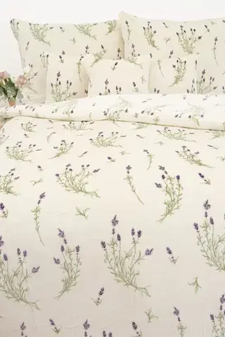 Obliečky MKLozkoviny.sk Predĺžené obliečky mikroplyš Exclusive – Levanduľa 02 - 140 × 220 cm - 70 x 90 cm