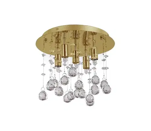 Svietidlá Ideal Lux - LED Kr. stropné svietidlo MOONLIGHT 5xG9/3W/230V pr. 26 cm zlatá 094663