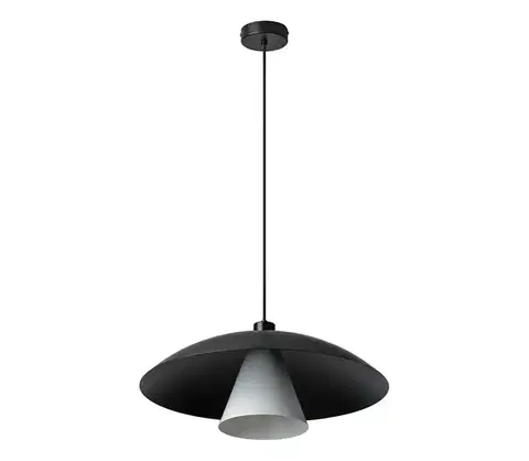 Svietidlá Osram - Luster na lanku DECOR FLYING MUSHROOM 1xE27/25W/230V Ø 50 cm čierna 4058075846968