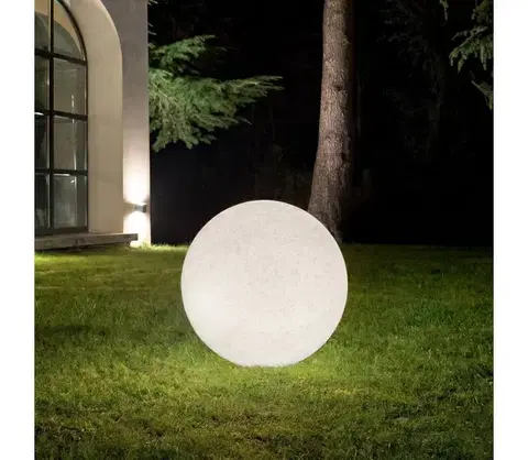 Záhradné lampy Ideal Lux - Exteriérové svietidlo DORIS 1xE27/60W/230V pr. 48 cm IP44 sivé 195483