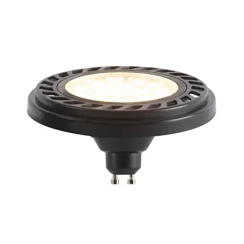LED osvetlenie GU10 Stmievateľná LED AR111 Čierna 8W 600lm 2700K