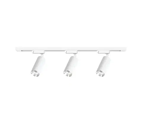 Svietidlá  Bodové svietidlo v lištovom systéme MICA 3xGU10/10W/230V biele/matný chróm ML2105