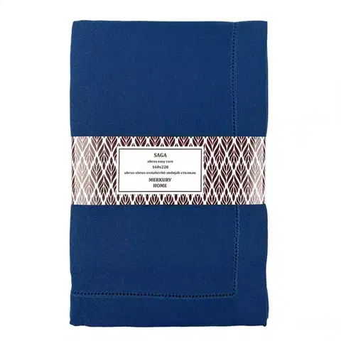 Bytový textil Obrus SAGA indigo 160x220 easy care