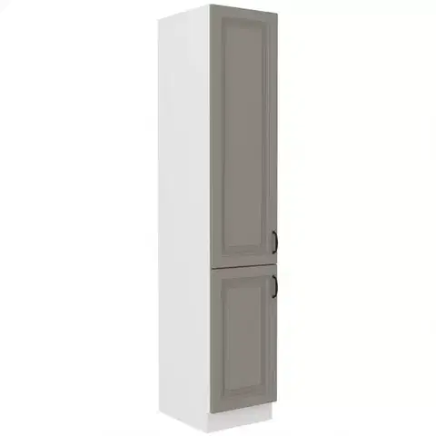 Kuchynské skrinky stojace Kuchynská skrinka Stilo claygrey/biely 40dk/210 2f
