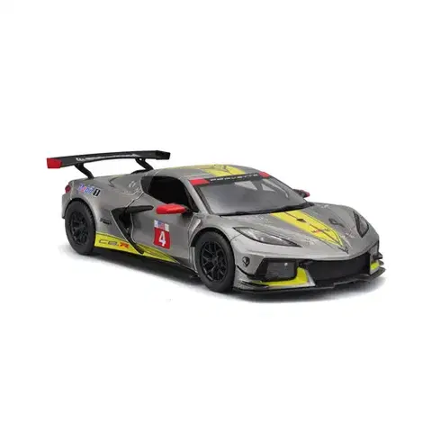 Autíčka a dopravné prostriedky BBurago Bburago 1:24 Racing - 2020 Chevrolet Corvette - C8R 3 Yellow