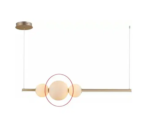 Lampy Azzardo - Náhradné sklo k lustru SANDRA biela - veľké pr. 22 cm 8590828235583