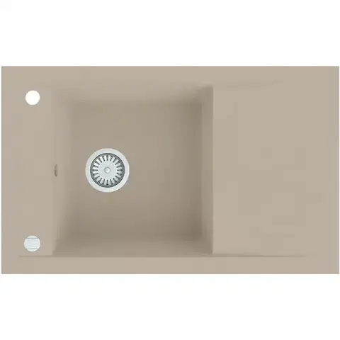 Granitové drezy Granitový drez Merkury 1K 780x480 béžový