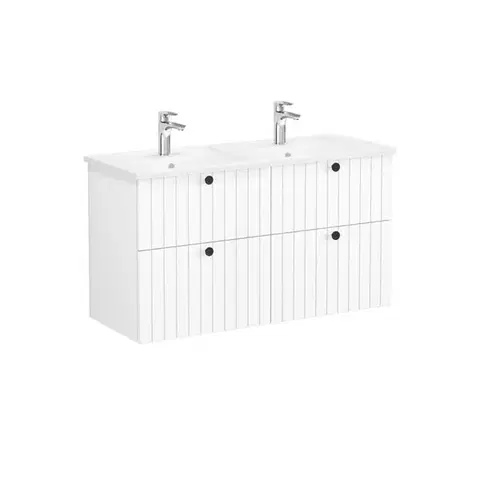 Kúpeľňový nábytok Kúpeľňová skrinka s umývadlom VitrA Root 120x67x46 cm biela mat ROOTG120WINTS ROOTG120WINTS