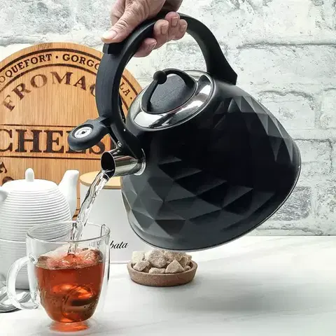 Dekorácie a bytové doplnky Čajník crystal čierny mat 3l indukcia
