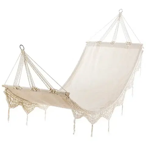 Hojdacie siete NABBI Embu hojdacia sieť 200x80 cm krémová
