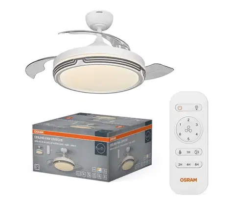 Ventilátory Osram - stmievateľné LED svietidlo s látorom LEVECHE LED/36W/230V 3000/4000/6500K + diaľkové ovládanie 4058075857896