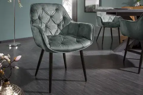 Stoličky Chesterfield jedálenské kreslo 2 ks MEDON Dekorhome
