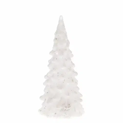 Vianočné dekorácie Vianočný LED stromček Douglas biela, 6,5 x 12 cm