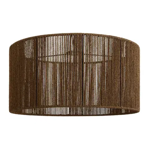 Tienidlo na lampu Japandi tienidlo z hnedého papierového lana 50/50/25 - Cyl