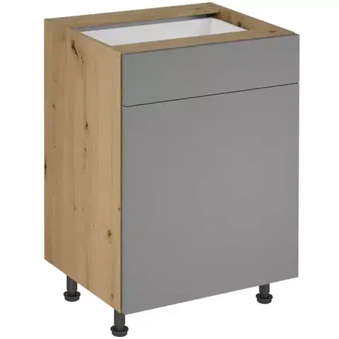 Kuchynské skrinky stojace Kuchynská skrinka Langen D60S1 push beige