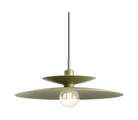 Svietidlá Redo 01-3050 - Závesný luster na lanku GUNNAR 1xE27/42W/230V pr. 50 cm zelený 01-3050