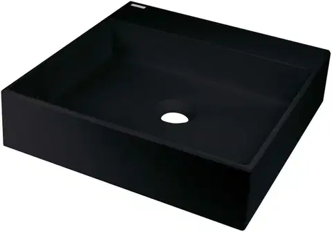 Umývadlá DEANTE - Correo nero Granit umývadlo na dosku - 400x400 mm CQR_NU4S