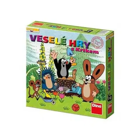 Spoločenské hry Dino Toys Hra Veselé hry s Krtkom Dino