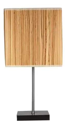 Stolové lampy Stolová lampa zo saténu/borovice kajmanskej