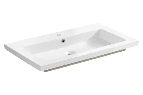 Umývadlá ArtCom Keramické umývadlo SPIRIT UM-8070-80 | biely lesk 80 cm