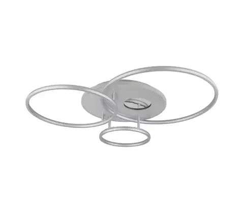 Svietidlá Globo 48466-54A-LED Stmievateľné stropné svietidlo INVERTINA 54W/230V 90x70 cm strieborné + DO 48466-54A