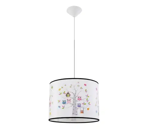 Svietidlá  SL.1423 - Detský luster na lanku OWLS 1xE27/15W/230V pr. 40 cm SL.1423
