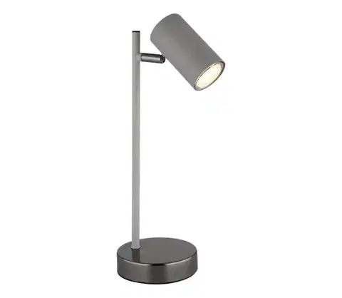 Lampy Globo 57911TS - Stolná lampa ROBBY 1xGU10/5W/230V šedá/antracit 57911TS