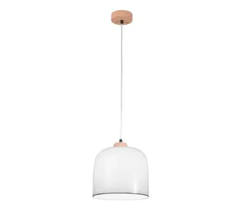 Svietidlá Kolarz A1352.31.Gr - Luster na lanku NONNA 1xE27/60W/230V dub/biela/šedá A1352.31,Gr