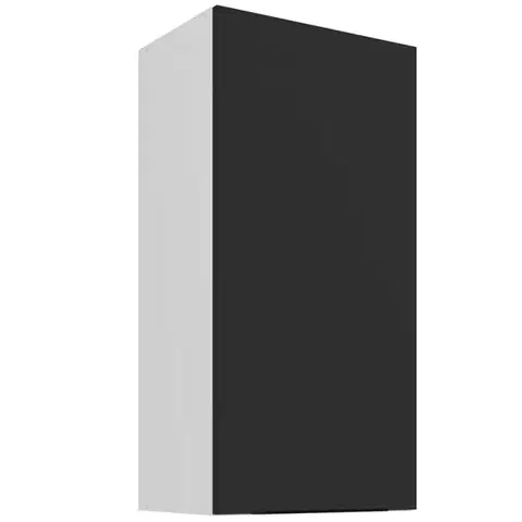 Kuchynské skrinky visiace Kuchynská skrinka Aria-BL/WH anti fingerprint 45G-90 1F