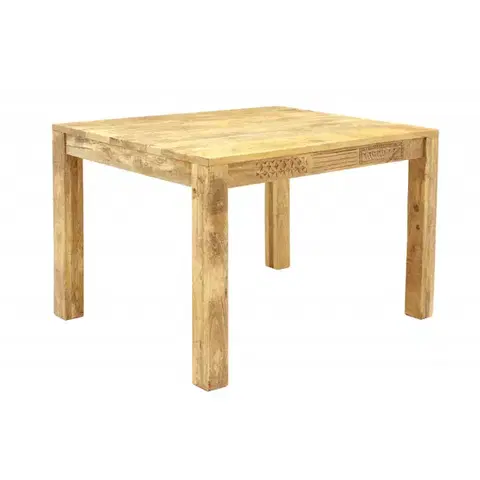 Jedálenské stoly Jedálenský stôl Manu 120x90 indický masív mango
